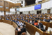 Plénum počas tretej schôdze NRSR k Programovému vyhláseniu vlády. FOTO: TASR/Jaroslav Novák