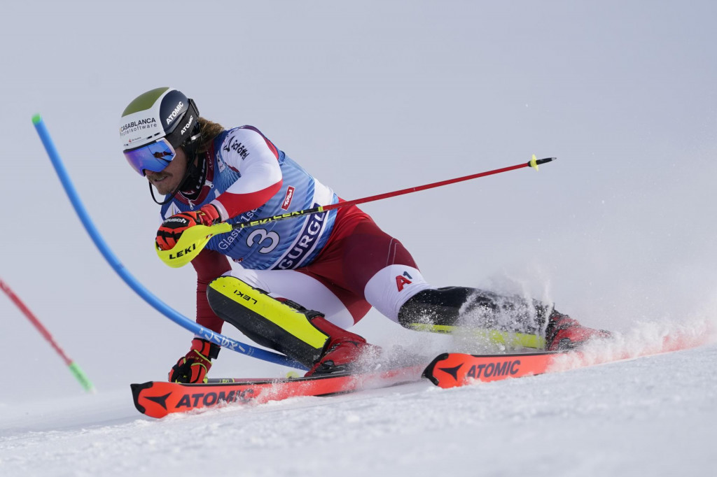 Rakúsky lyžiar Manuel Feller. FOTO: TASR/AP
