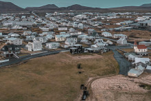 Mesto Grindavík, ktoré leží na juhozápade Islandu. FOTO: TASR/AP