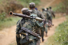 Vojenský personál Konžskej demokratickej republiky. FOTO: Reuters