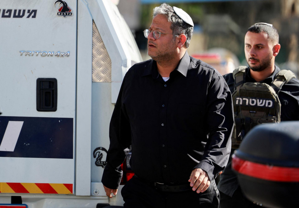 Izraelský minister pre vnútornú bezpečnosť Itamar Ben-Gvir. FOTO: REUTERS