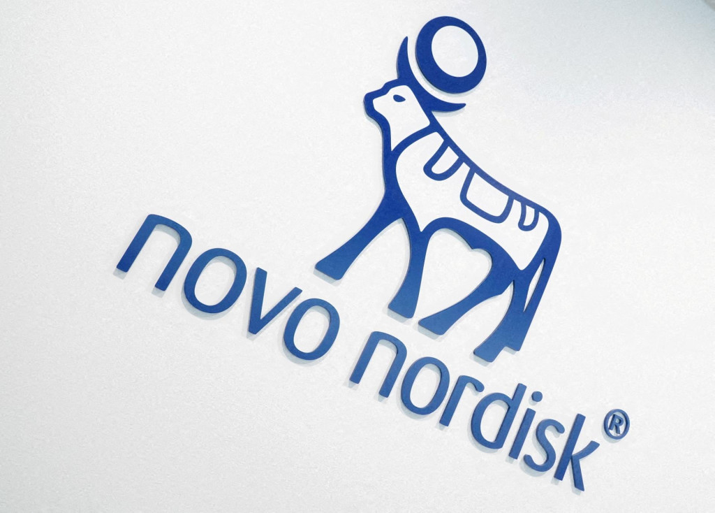 Logo spoločnosti Novo Nordisk. FOTO: Reuters
