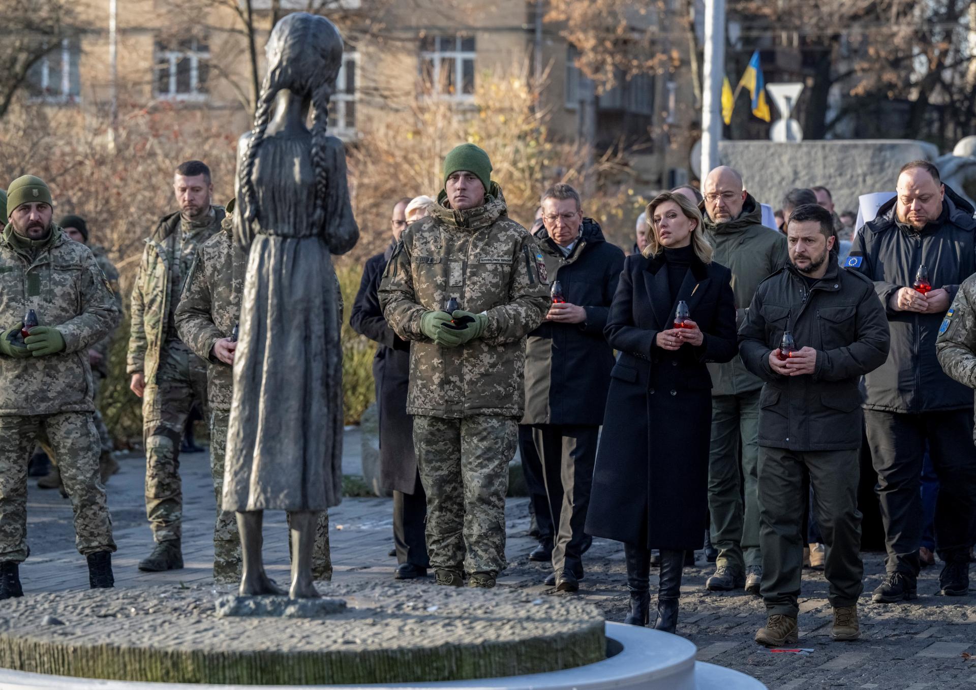 Svet musí odsúdiť zločiny minulosti a súčasnosti, vyhlásil Zelenskyj k ukrajinskému hladomoru