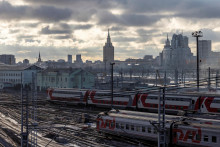 Železnice v Moskve. FOTO: Reuters