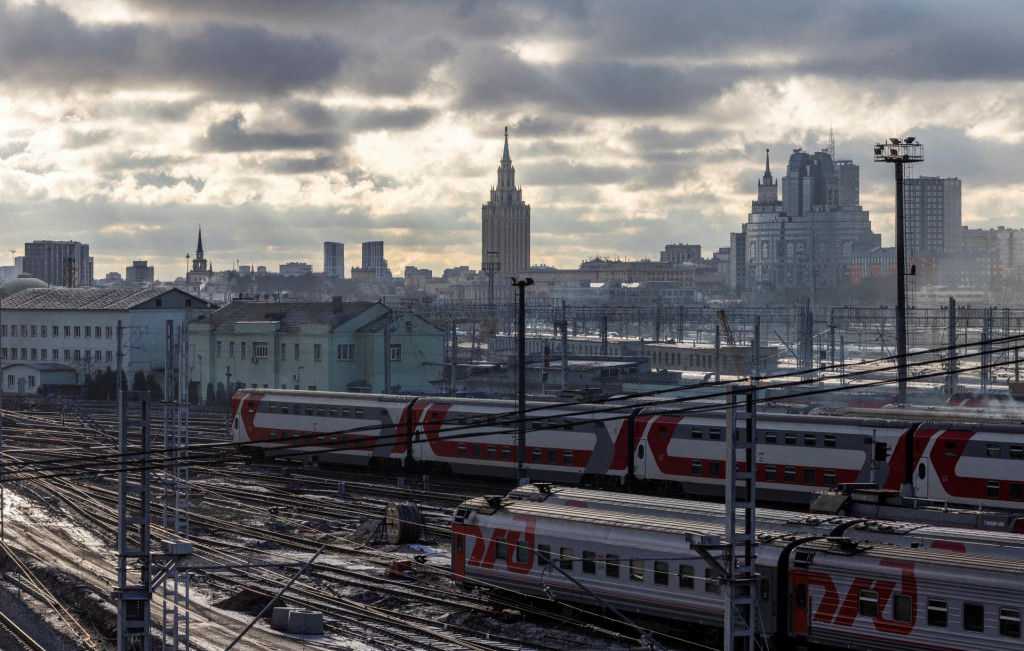 Železnice v Moskve. FOTO: Reuters