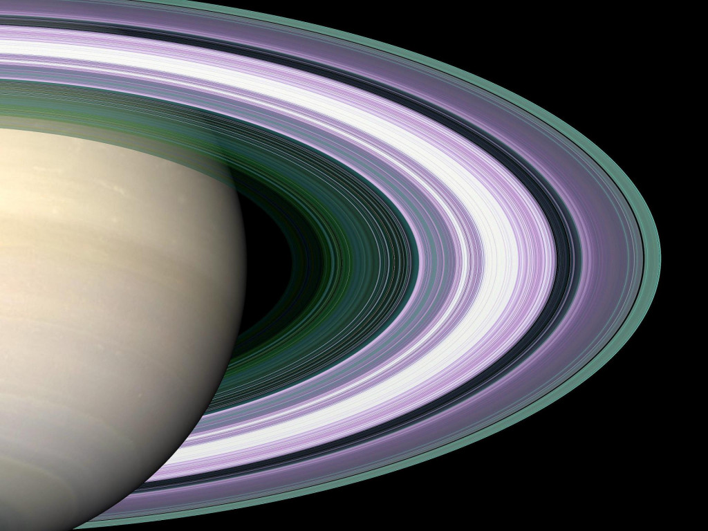 Saturn s prstencami.