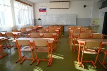 Prázdna trieda. FOTO: TASR/Lukáš Grinaj