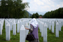 Pamätník genocídy v Srebrenici v Potočari, Bosna a Hercegovina. FOTO: Reuters