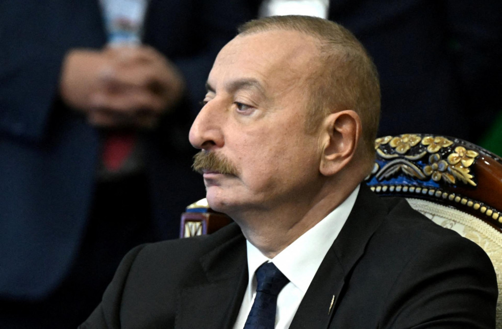 Azerbajdžanský prezident Ilham Alijev. FOTO: Sputnik/Reuters
