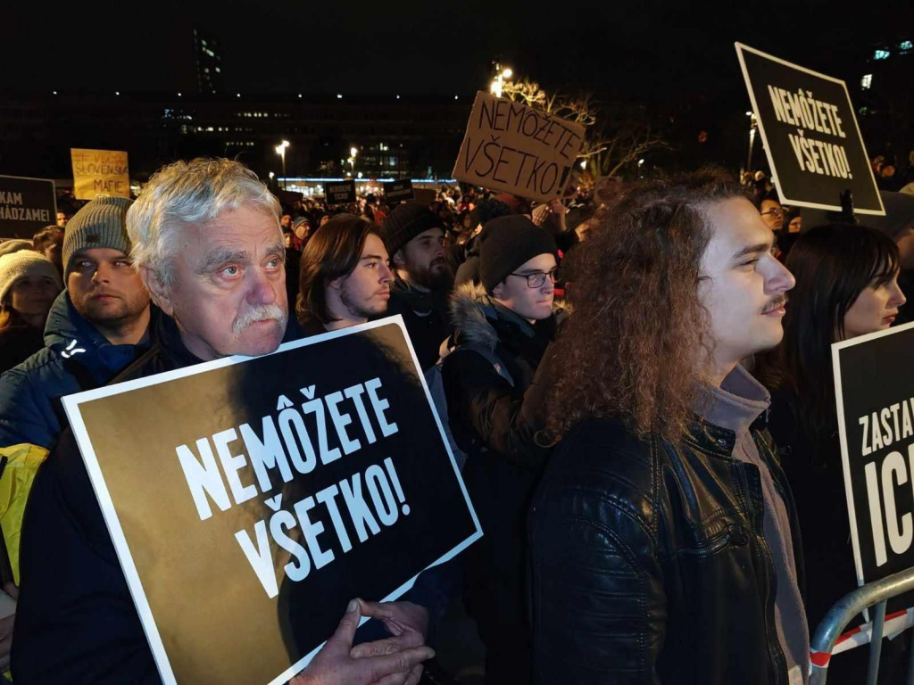 Protest opoz&iacute;cie proti Ficov&yacute;m pl&aacute;nom. FOTO: HN/Tom&aacute;&scaron; Susko FOTO: Tom&aacute;&scaron; Susko