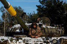 Cvičenie ukrajinských síl. FOTO: Reuters