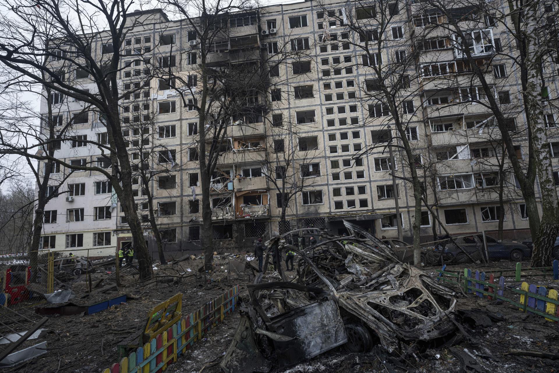 Kyjev sa stal terčom ruského útoku dronmi, všetky boli zničené