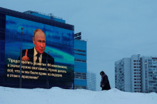 Ruský prezident svoju skrytú hrozbu vyslovil v rámci vyjadrení, ktorými sa vraj snažil rozptýliť obavy z možnej ruskej hrozby pre Severoatlantickú alianciu. FOTO: Reuters