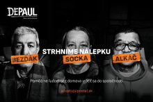 Depaul Slovensko prichádza s novou kamapaňou Strhnime nálepku pre ľudí bez domova.