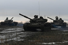 Ruské tanky v akcii. FOTO: Reuters