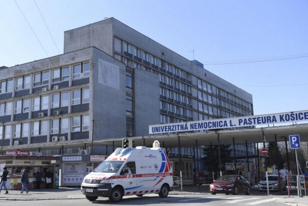 Univerzitná nemocnica Louisa Pasteura v Košiciach.