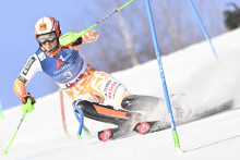 Slovenská lyžiarka Petra Vlhová v prvom kole slalomu žien Svetového pohára v alpskom lyžovaní v rakúskom Lienzi 29. decembra 2023. FOTO: TASR/Martin Baumann