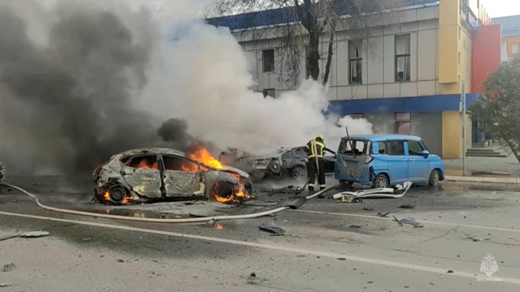 Útok v Belgorode. FOTO: Reuters