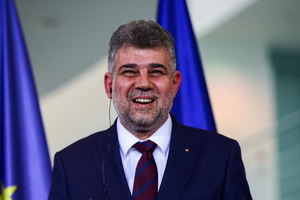 Rumunský premiér Marcel Ciolacu. FOTO: Reuters