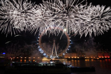 Oslavy príchodu nového roka v Londýne