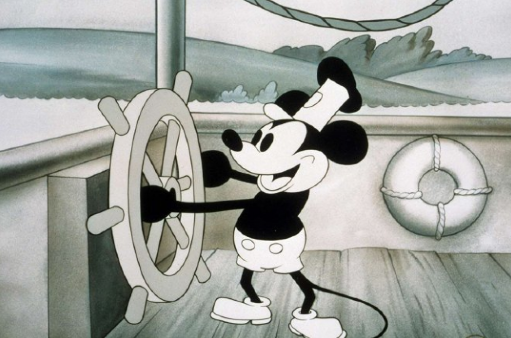 Prvý film s Mickey Mouseom Parník Willie z roku 1928.