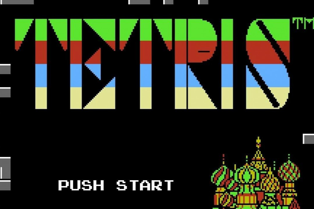 Úvodná obrazovka hry Tetris. REPROFOTO: Youtube/nesguide