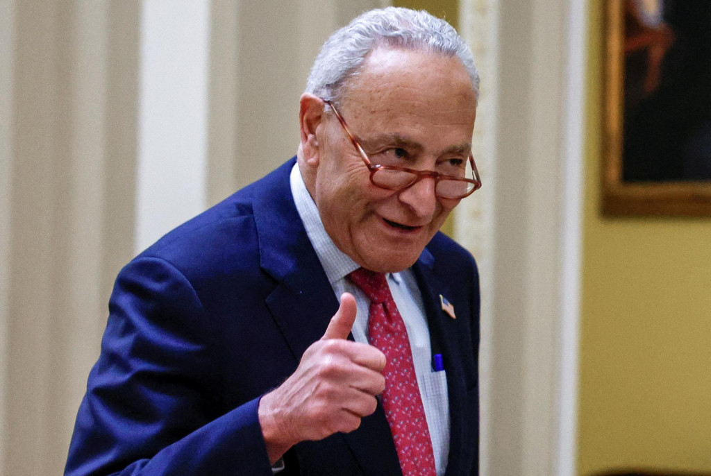 Líder demokratickej väčšiny v Senáte Chuck Schumer. FOTO: Reuters