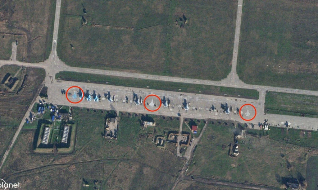 Falošné lietadlá na ruskej základni