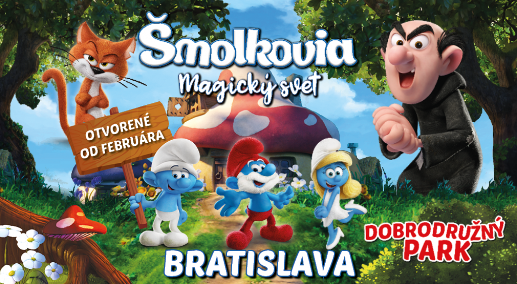Šmolkovia - Magický svet otvoria brány do šmolkovskej dedinky i zábavného parku už vo februári.