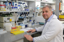 Riaditeľ Neuroimunologického ústavu SAV Norbert Žilka je súčasťou tímu, ktorý vyvíja vakcínu proti Alzheimerovej chorobe. FOTO: HN/Peter Mayer