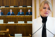 Zuzana Čaputová kompetenčný zákon vetovala. FOTO: TASR/J. Kotian, Koláž HN