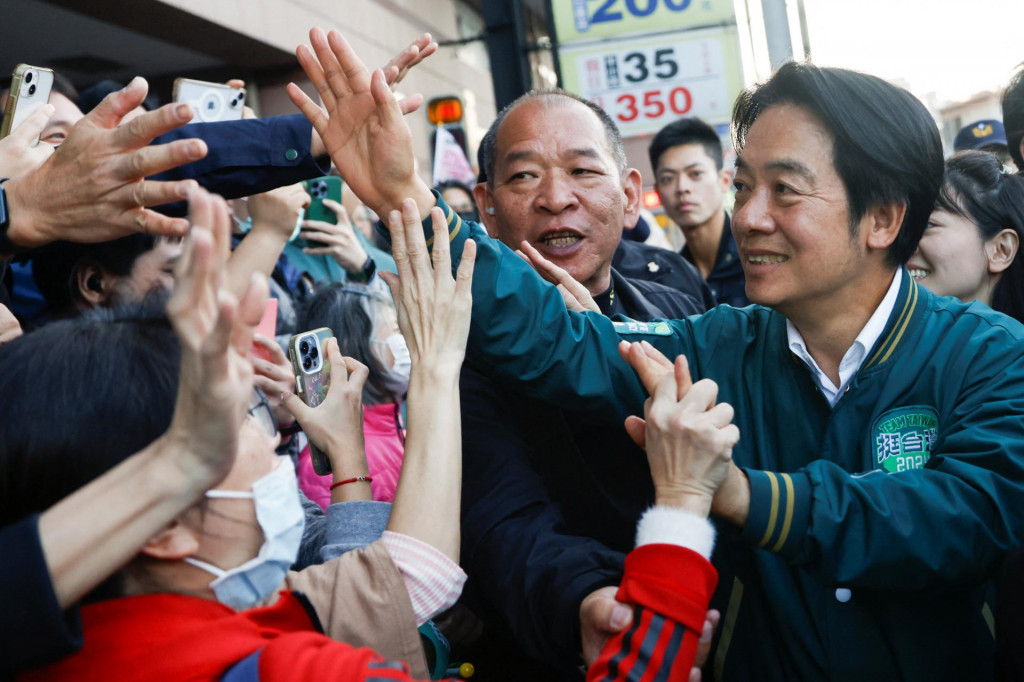 Taiwanský viceprezident a prezidentský kandidát vládnucej Demokratickej progresívnej strany William Laj. FOTO: Reuters