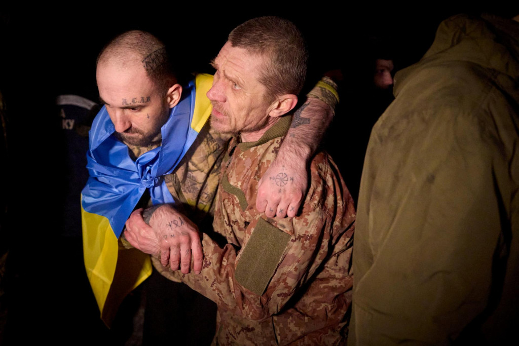 Ukrajinský vojak, ktorý bol v ruskom zajatí. FOTO: Reuters