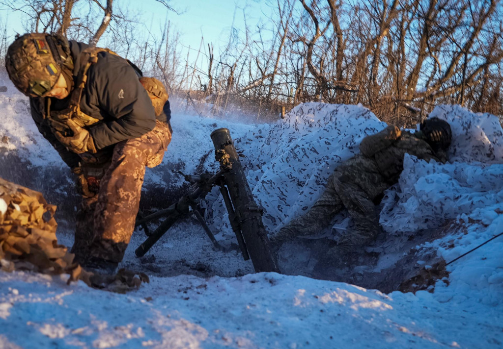 Terčom ruských útokov bola 12. januára aj Donecká oblasť. FOTO: Reuters/Stringer
​