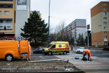 Semafor v Dúbravke, do ktorého vrazil vozidlom Andrej Danko a z miesta nehody ušiel. FOTO: Profimedia