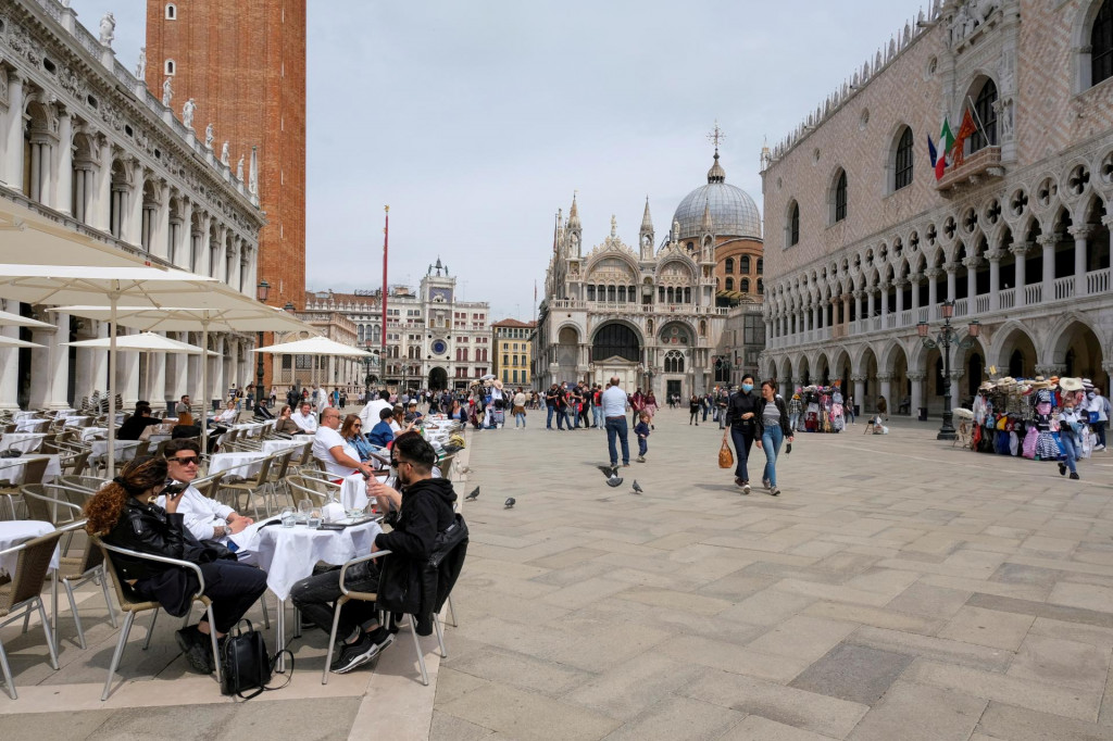 Piazza San Marco v talianskych Benátkach. FOTO: Reuters