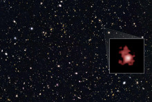 Vzdialená galaxia GN-z11, kde bola objavená čierna diera.