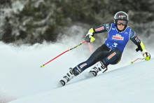Švédska lyžiarka Sara Hectorová počas prvého kola obrovského slalomu žien v rámci Svetového pohára v alpskom lyžovaní v Jasnej. FOTO: TASR/Michal Svítok