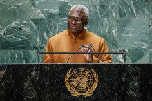 Premiér Šalamúnových ostrovov Manasseh Sogavare. FOTO: Reuters