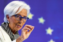 Prezidentka ECB na tlačovej konferencii po januárovom zasadnutí Rady guvernérov potvrdila, že ešte neprišiel čas na znižovanie úrokových sadzieb. FOTO: REUTERS