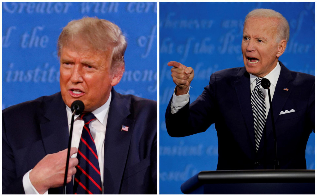 Donald Trump a Joe Biden. FOTO: REUTERS/Brian Snyder