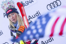 Americká lyžiarka Mikaela Shiffrinová. FOTO: TASR/Martin Baumann