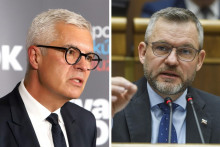 Ivan Korčok a Peter Pellegrini sú hlavnými súpermi v nastávajúcich voľbách prezidenta SR. FOTO: TASR/koláž HN