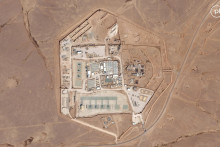 Satelitný pohľad na americkú vojenskú základňu známu ako Tower 22 na severovýchode Jordánska. FOTO: Reuters/Planet Labs Pb