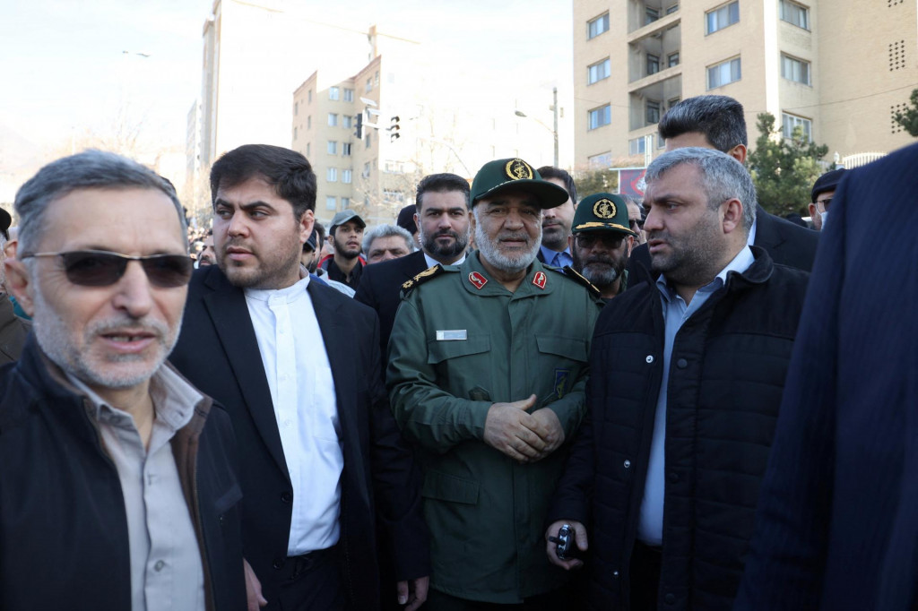 eliteľ iránskych Revolučných gárd Hosejn Salámí. FOTO: Reuters