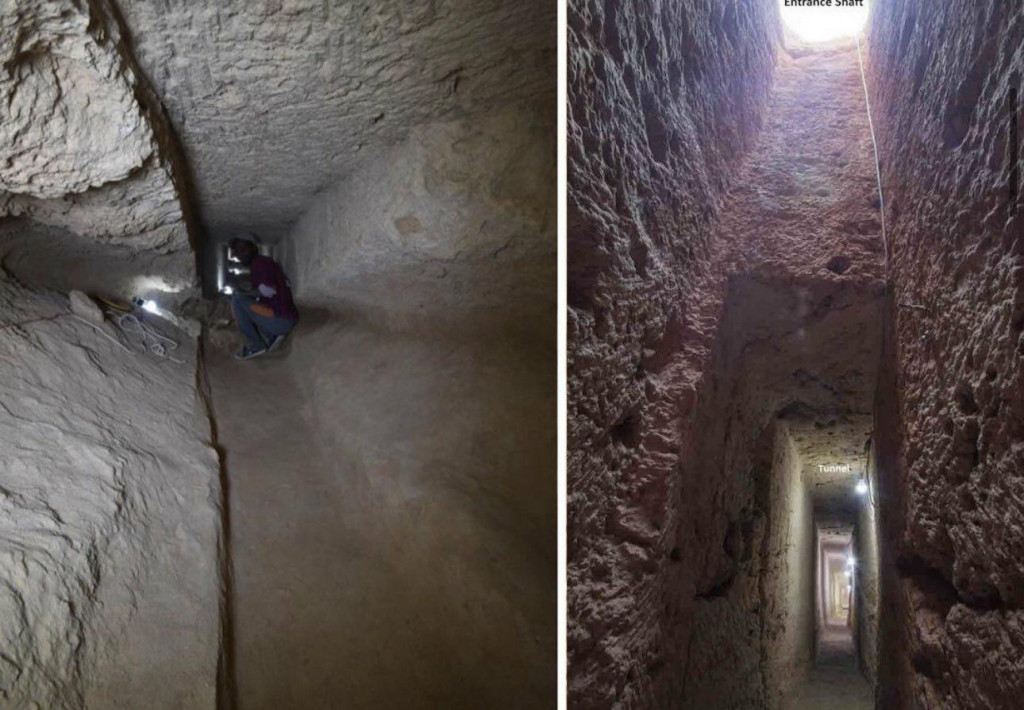Tajný tunel v Egypte