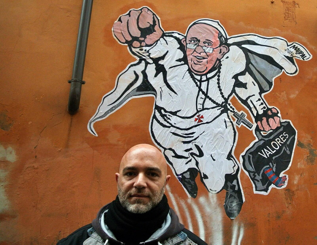 Graffiti umelec sa za svoje karikatúry dočkal od Vatikánu oficiálneho uznania.
