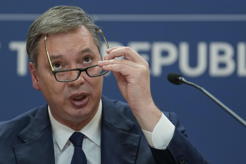 Srbský prezident Aleksandar Vučič. FOTO: TASR/AP