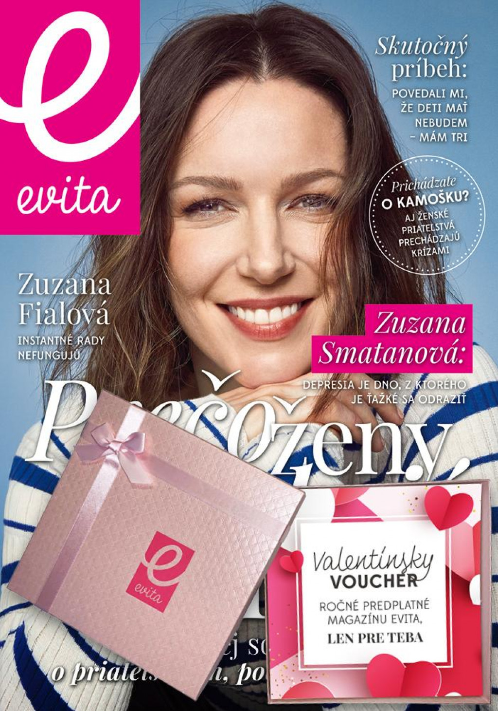 Evita s valent&iacute;nskou krabičkou