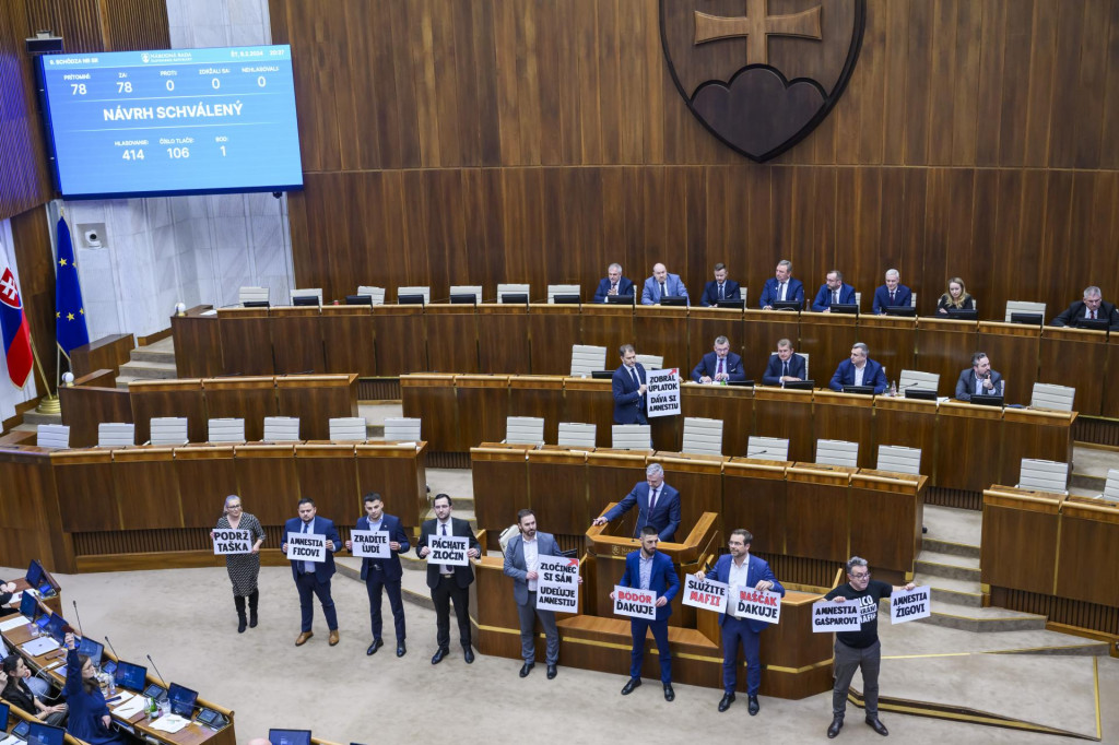 Parlament 78 hlasmi schválil novelu Trestného zákona. FOTO: TASR/Jaroslav Novák